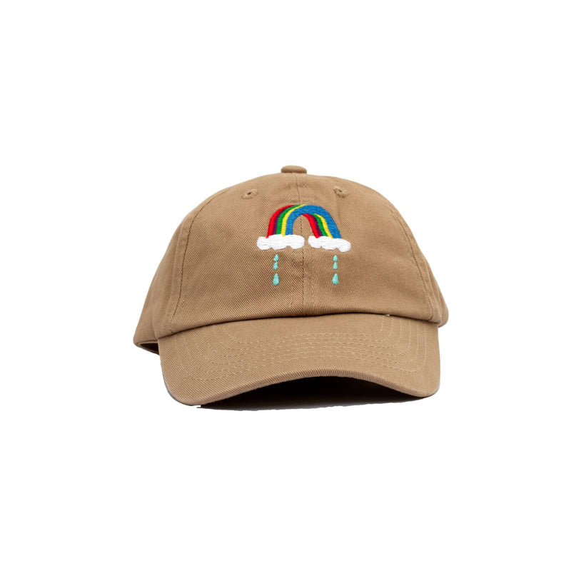 Toddler cap (Birch with cloud rainbow embroidery) “RAINBOW CAP”